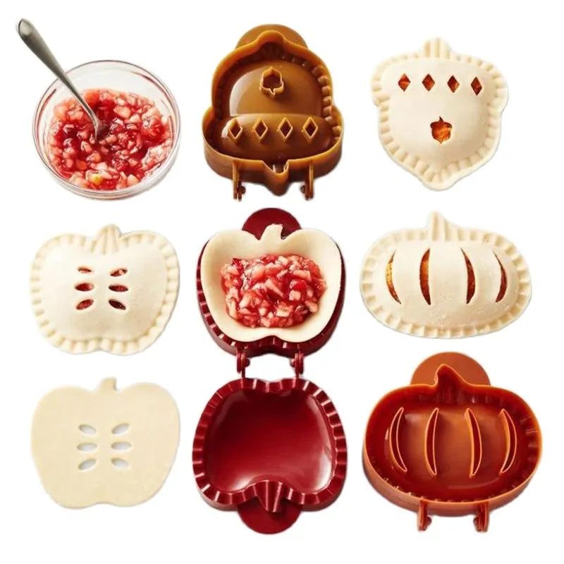 Fall Hand Mini Pocket Pie Molds Apple, Pumpkin and Acorn Shaped For Wonderful Desserts