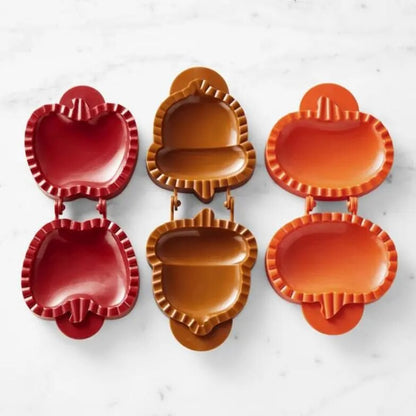 Fall Hand Mini Pocket Pie Molds Apple, Pumpkin and Acorn Shaped For Wonderful Desserts