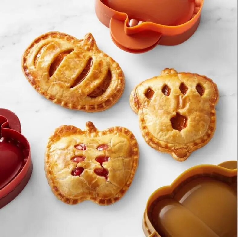 Fall Hand Mini Pocket Pie Molds Apple, Pumpkin and Acorn Shaped For Wonderful Desserts