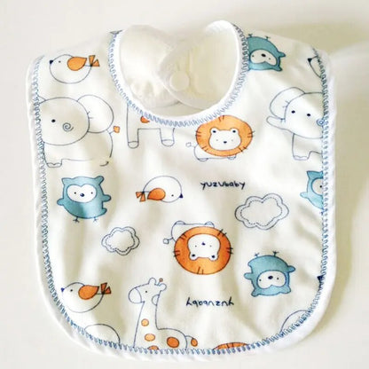 1pc Water-proof Baby Bibs for Newborn Double Layer Cotton Saliva Towel Feeding Burp Cloth Sleeveless Baby Bibs & Burp Cloths