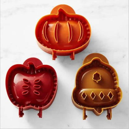 Fall Hand Mini Pocket Pie Molds Apple, Pumpkin and Acorn Shaped For Wonderful Desserts